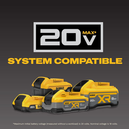DEWALT 20V MAX* Cordless Tire Inflator, Tool Only (DCC020IB)