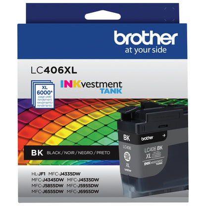 Brother Genuine LC406XLBKS INKvestment Tank High-Yield Black Ink Cartridge, MFC-J4535DW, MFC-J5855DW, MFC-J6555DW 🍁 All In One Marketplace Canada