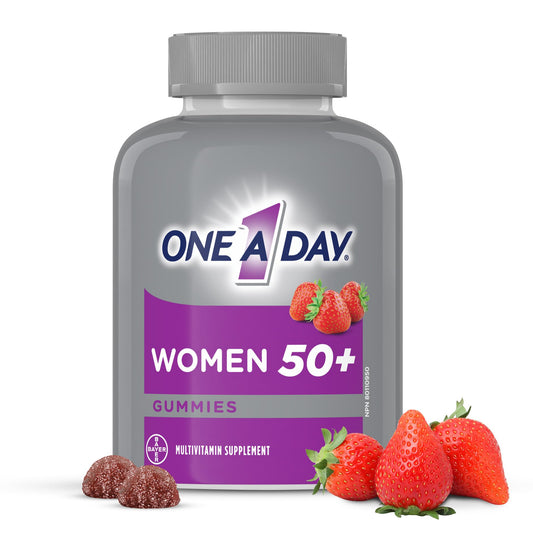 One A Day Women 50 Plus Multivitamin Gummies- Advanced Multivitamin Gummy with Brain Function & Immunity Support, Formulated with Vitamins & Minerals for Women 50+, 130 Gummies - Available at All In One Marketplace Canada