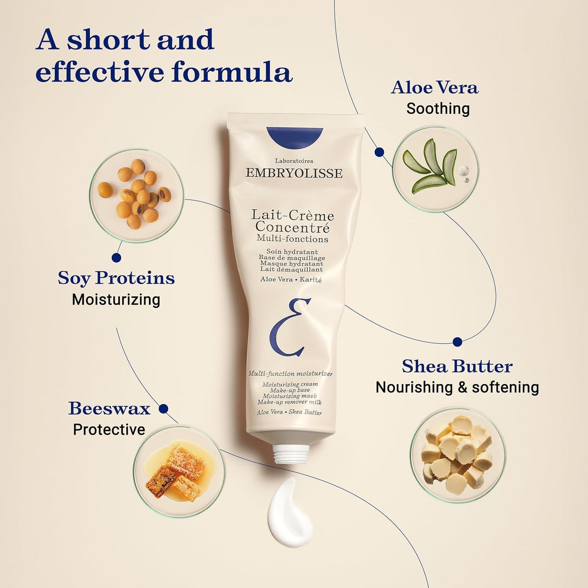 Embryolisse Lait-Creme Concentre 24-Hour Miracle Cream, 2.6 Fl Oz