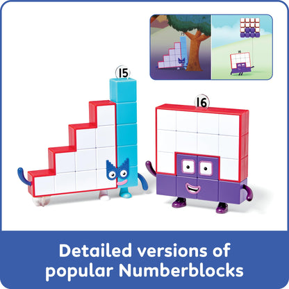 hand2mind Numberblocks Friends Fifteen and Sixteen Figure Set