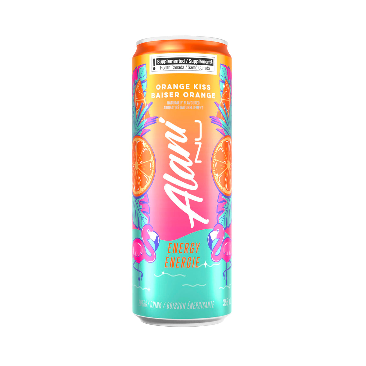Alani Nu ORANGE KISS Sugar-Free, Low Calorie Energy Drinks | 140mg Caffeine | Zero Sugar | 15 Calories or Less | 355 mL Cans (12 Pack)