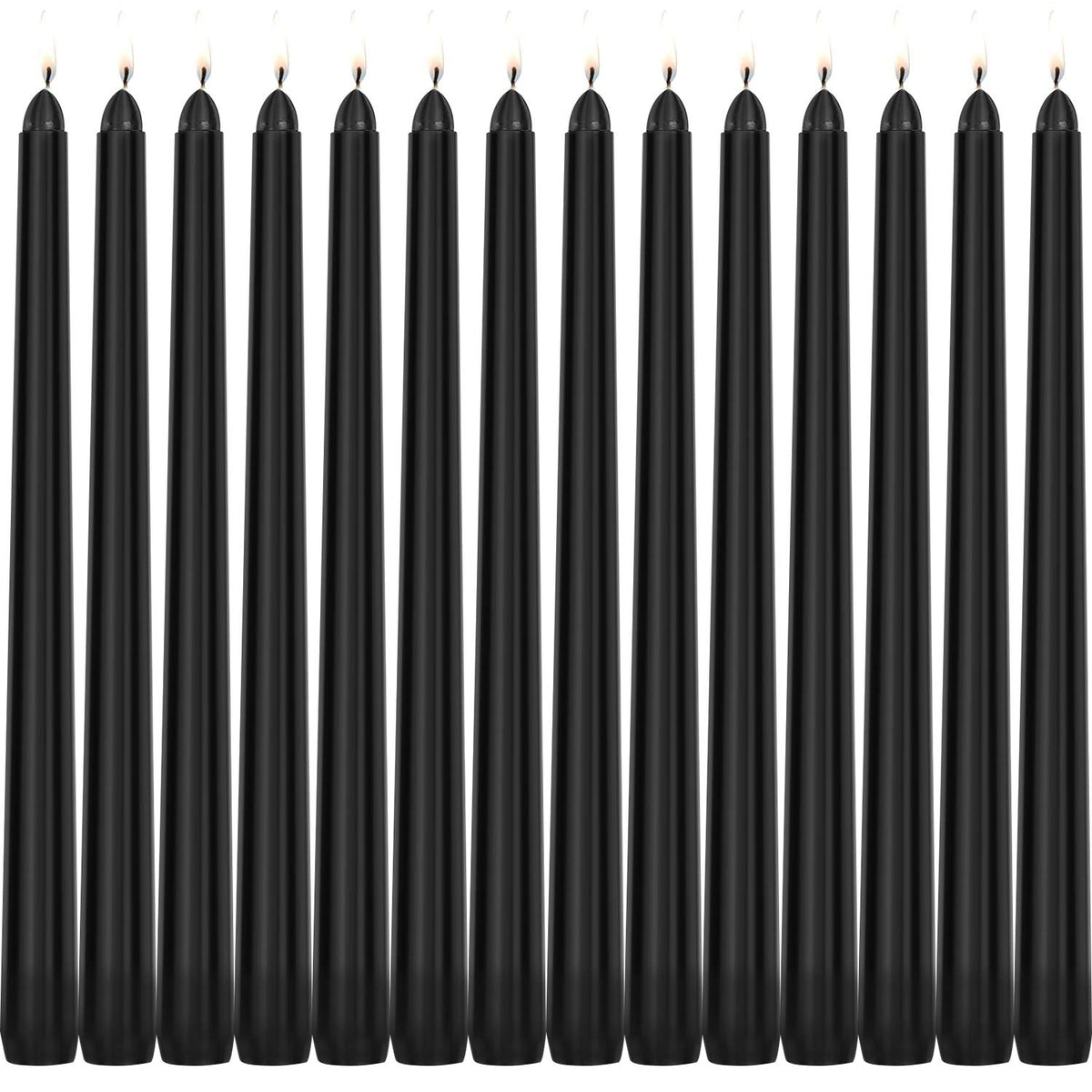 Perkisboby 10" Black Taper Candles 14 Pack, Unscented Dinner Table Candle 🍁 All In One Marketplace Canada