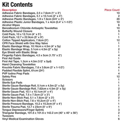 First Aid Central AZ-SPFAKN Deluxe Sports First Aid Kit, 139 Pieces