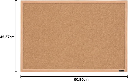 Quartet Natural Cork Bulletin Board, 23” x 17”, Wood Finish MDF Frame, Self-healing Cork (2642638034) 🍁 All In One Marketplace Canada