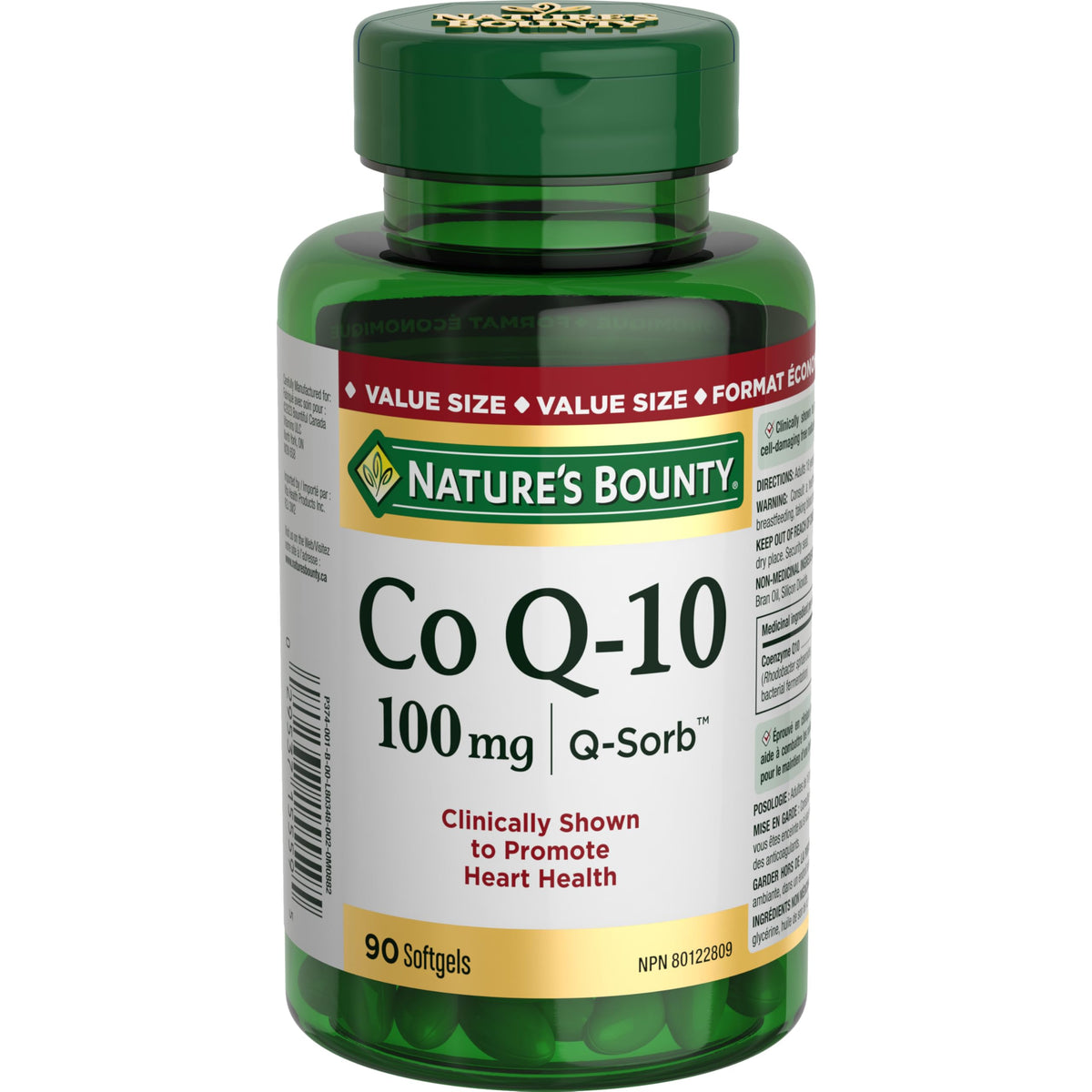 NATURE'S BOUNTY Co Q-10, 100 mg, 90 Softgels