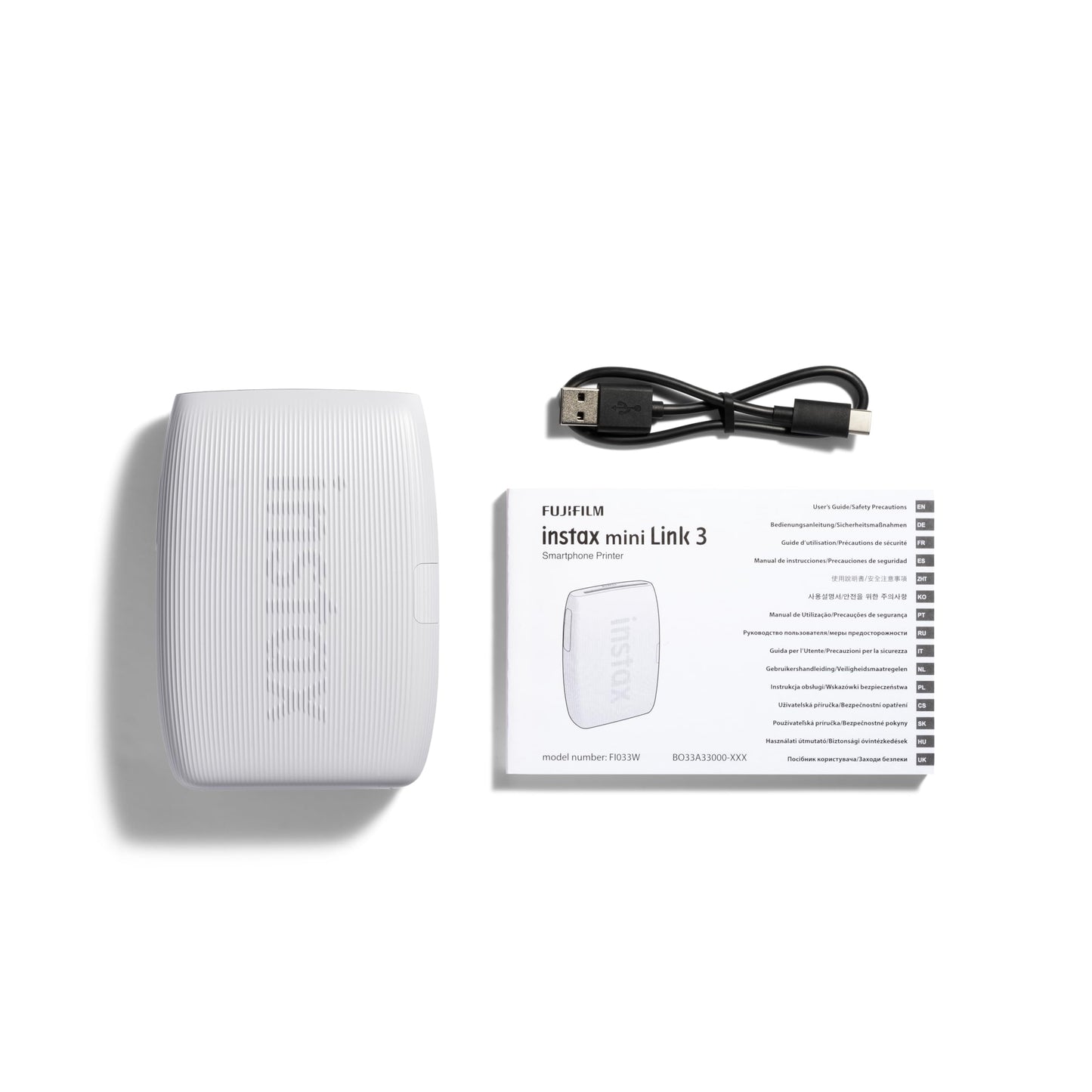 Fujifilm Instax Mini Link 3 Smartphone Printer - Clay White 🍁 All In One Marketplace Canada
