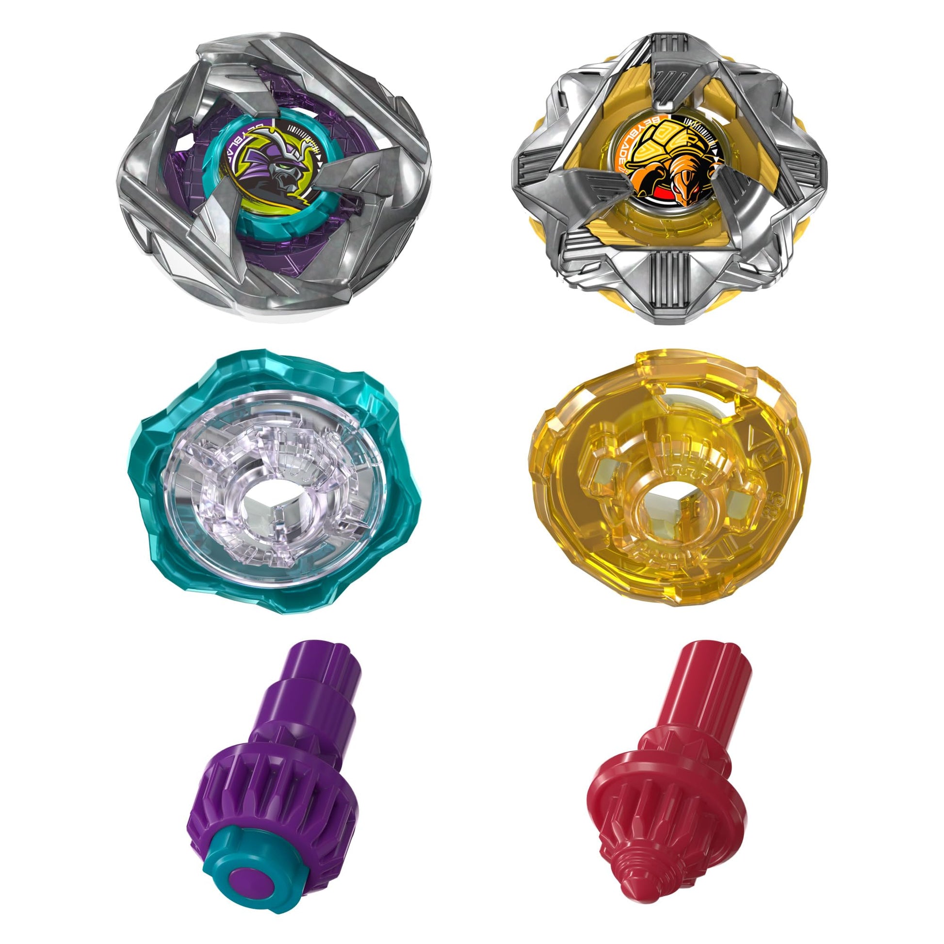 Beyblade X Calibur Samurai 6-70M BX & Obsidian Shell 3-85S BX Takara Tomy Dual Pack Set with 2 Right-Spinning Tops, Battling Tops Game Toys, Ages 8+ BEYBLADE