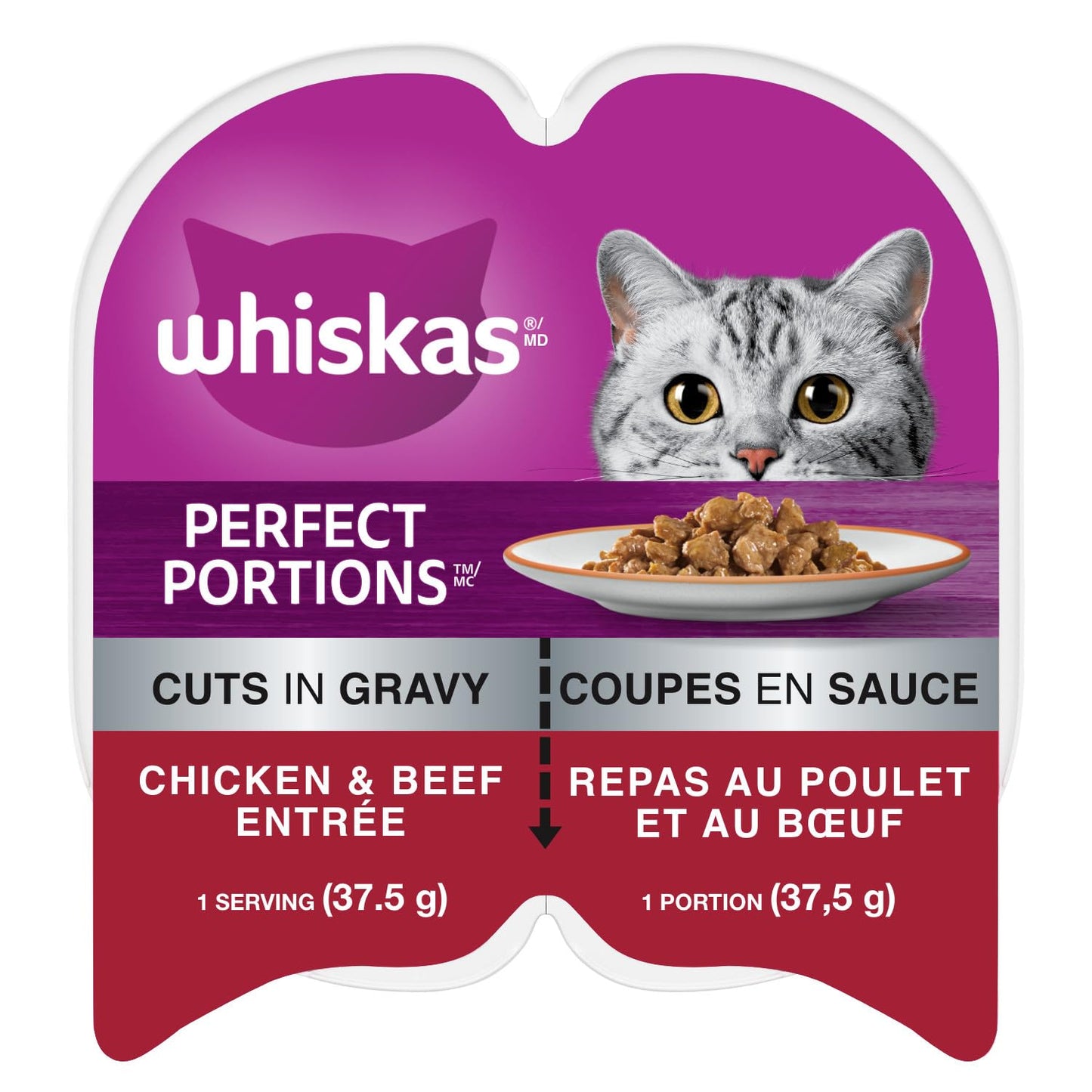 Whiskas Perfect Portions Kitten Wet Cat Food, Chicken Flavour, 75g whiskas