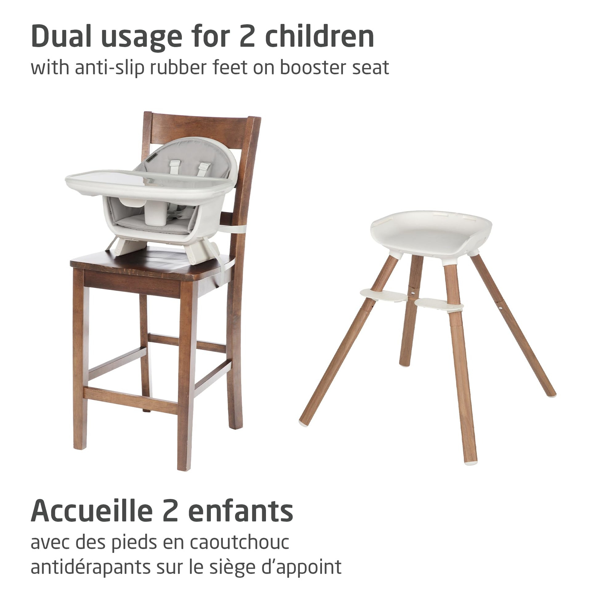Maxi-Cosi Moa 8-in-1 High Chair, removable kitchen booster, converts to stool, table and chair, easy to clean, Horizon Sand Maxi-Cosi