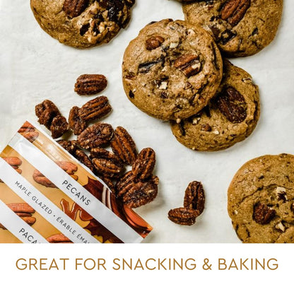 Handfuel Maple Glazed Candied Pecans, Hand Roasted Candied Nuts - 40g x 12 🍁 All In One Marketplace Canada