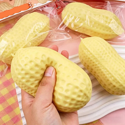 Peanut Squishies, Peanut Shape Stress Relief Ball Soft Squeeze Fidget, Soft Slow Rising Fidget Squeeze Soft Stress Relief Sensory Fidget for Adults Anxiety Relief Hand Relax for Office Desk Workers - Available at All In One Marketplace Canada