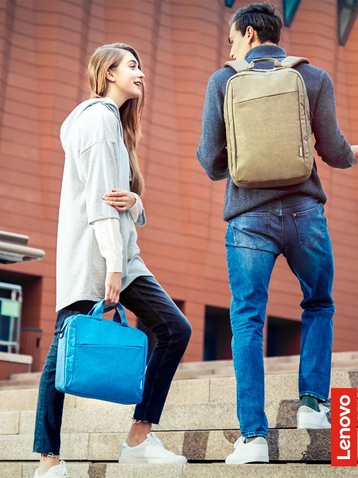 Lenovo Laptop Carrying Case T210, fits for 15.6-Inch Laptop and Tablet, Sleek Design, Durable and Water-Repellent Fabric, Business Casual or School, GX40Q17230 Casual Toploader - Blue