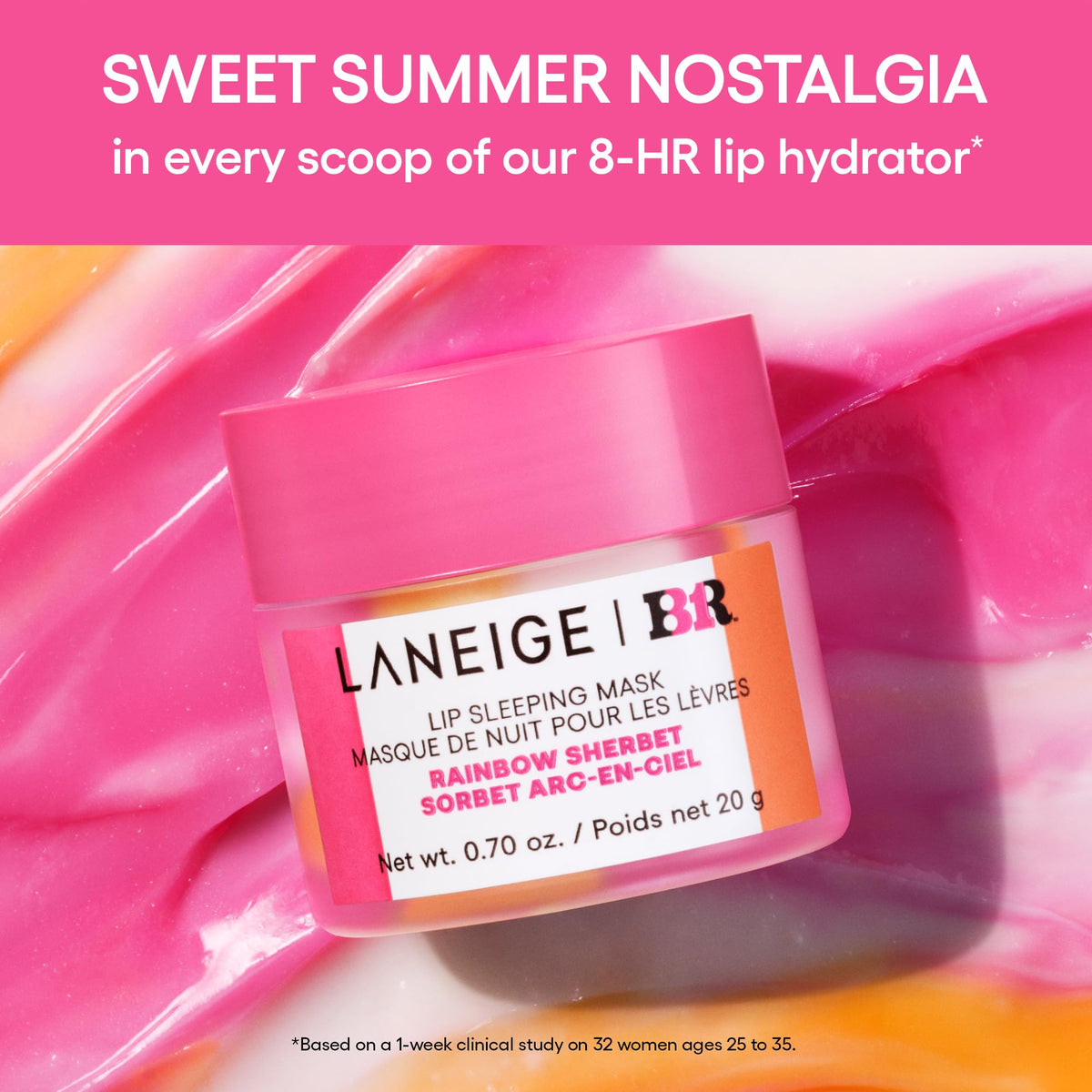 LANEIGE Lip Sleeping Mask: Nourish, Hydrate, Vitamin C, Murumuru & Shea Butter, Antioxidants, Flaky, Dry Lips