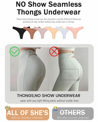 6 Pack Seamless Underwear Womens V-Waisted Black Women's Ladies Lingerie L 🍁 All In One Marketplace Canada