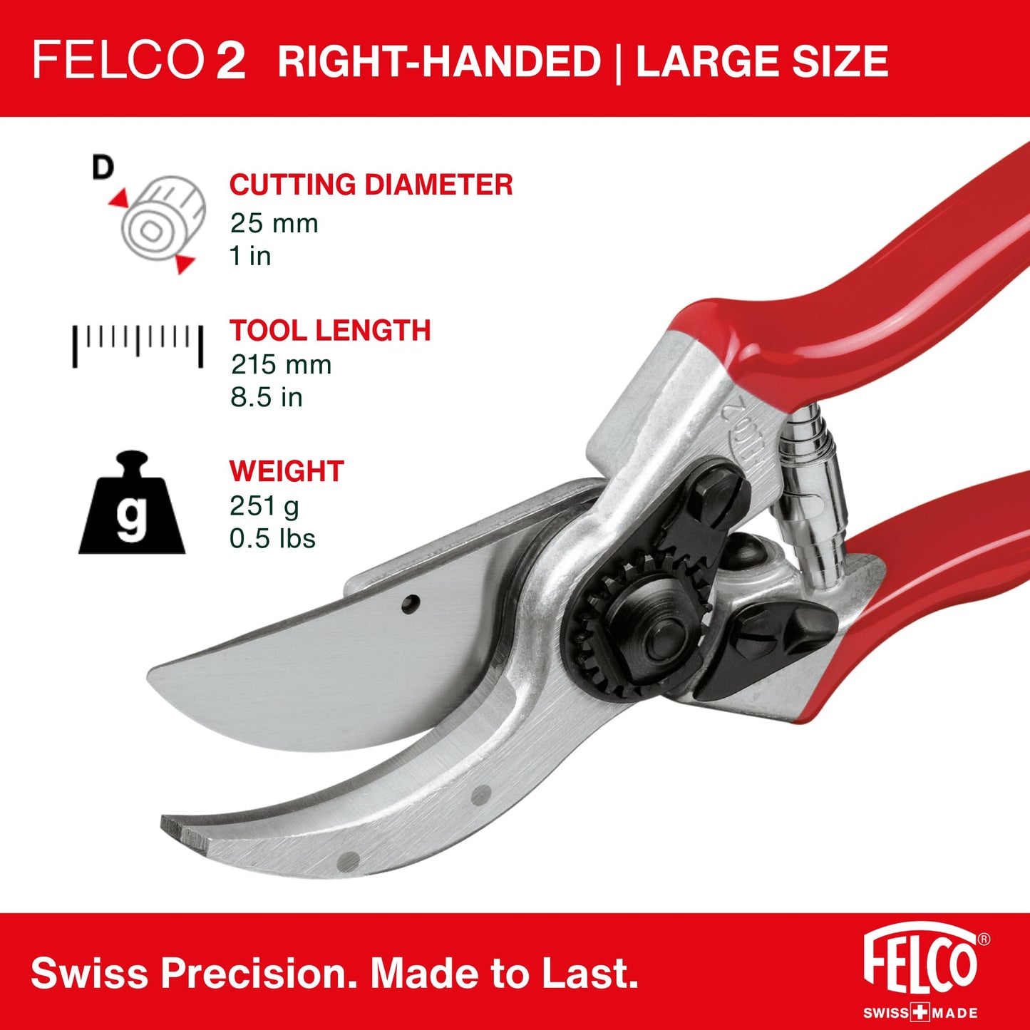 Pygar Inc Felco F-2 Classic Manual Hand Pruner FELCO