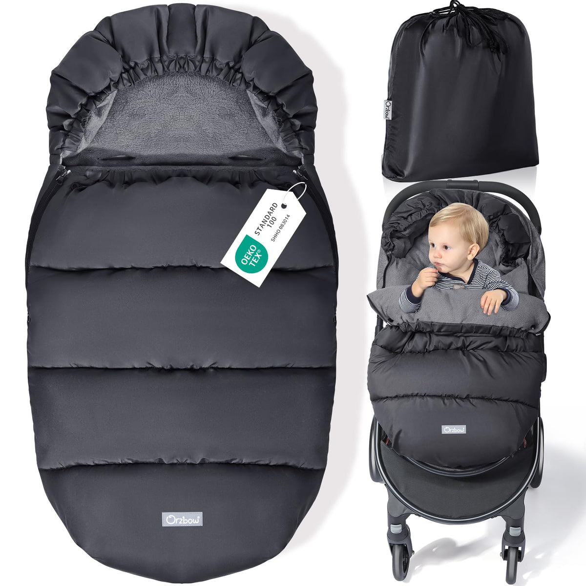 Orzbow Universal Stroller Footmuff, Winter Baby Bunting Bag, Weather-Proof 🍁 All In One Marketplace Canada