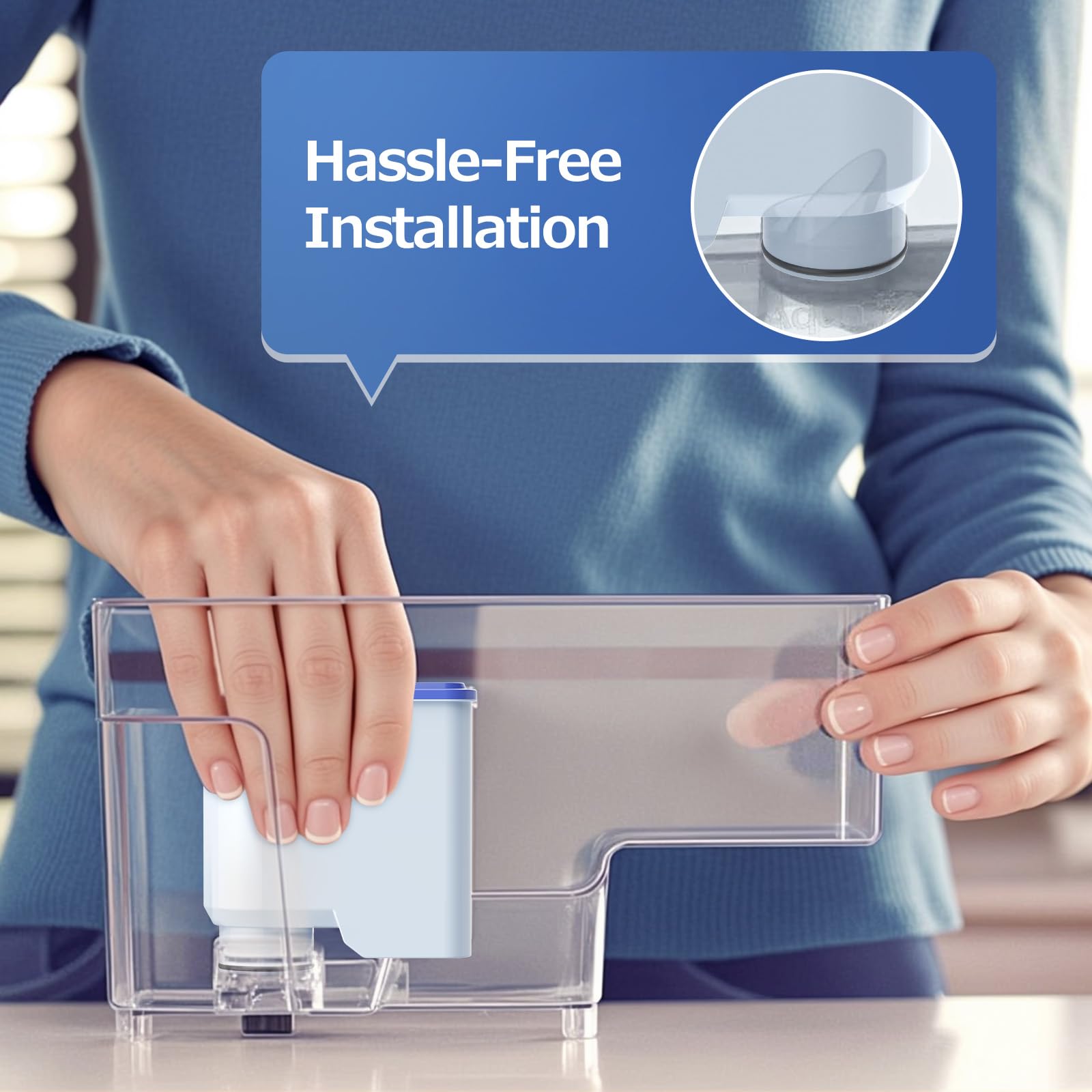 Water Filter for Philips Coffee Machines, 4-Pack Water Filters for AquaClean High-Efficiency Coffee Machine Water Filter, Improves Coffee Taste & Protects Machine - Available at All In One Marketplace Canada