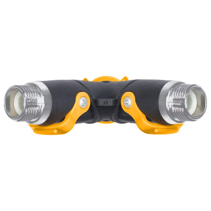 Melnor 65170AMZ 2 Way Lever Flow Through Valve Connector Bundle, Yellow, Black Melnor