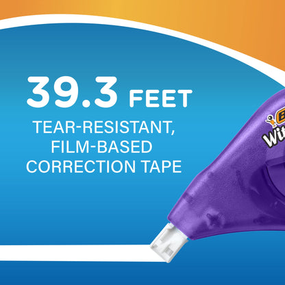BIC Wite-Out Correction Tape, 4 Tapes