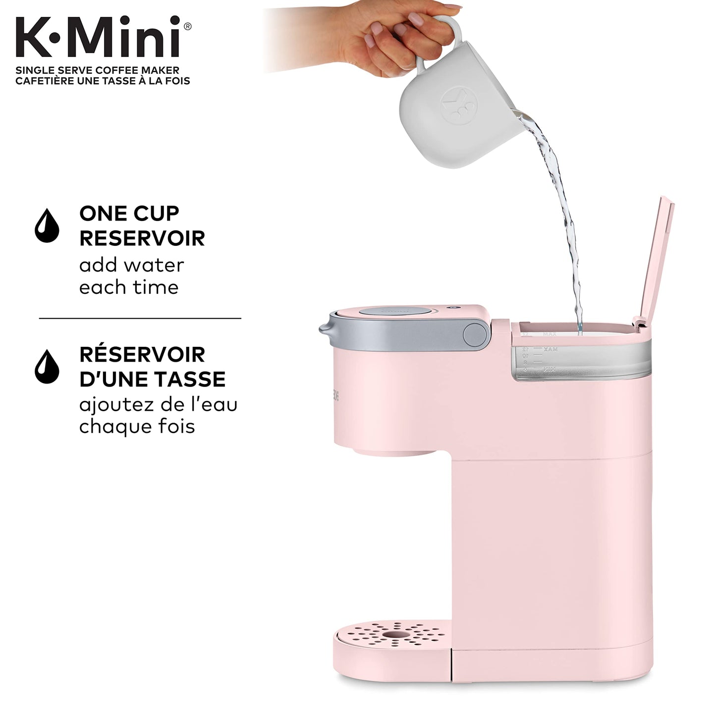 Keurig K-Mini Single Serve K-Cup Pod Coffee Maker, Featuring An Ultra-sleek Design, Dusty Rose Keurig