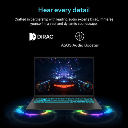 ASUS Gaming V16 Gaming Laptop, 16” 144Hz Anti-Glare Display, Intel Core 7 Processor 240H, GeForce RTX 3050, 16GB Memory, 1TB SSD, Windows 11 Home, V3607VJ-AS74-CA Asus