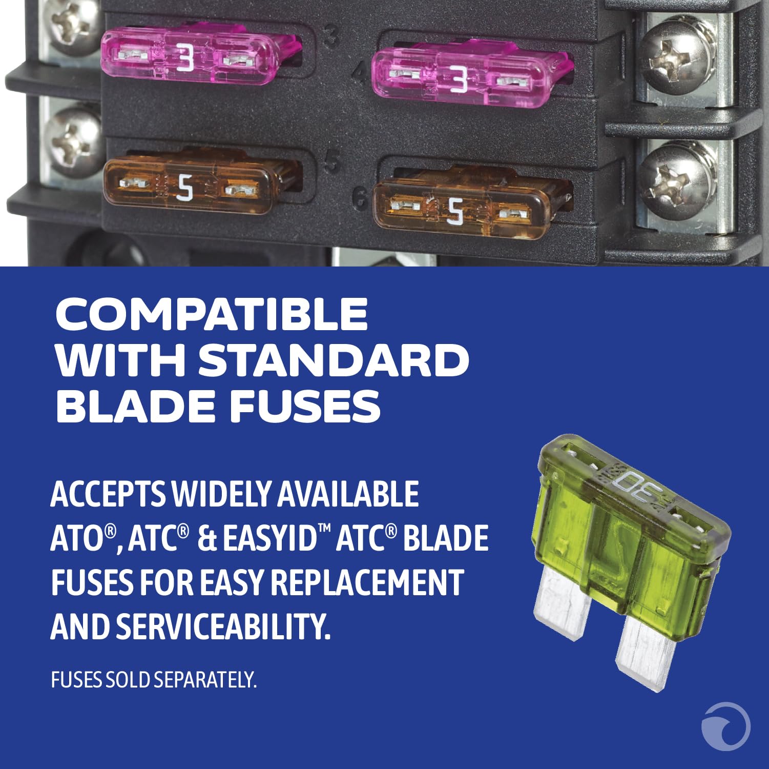 Blue Sea Systems ST Blade Fuse Block - 12 Circuits with Negative Bus & Cover Blue Sea Systems