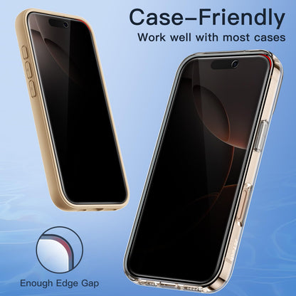JETech Privacy Screen Protector for iPhone 16 Pro Max 6.9-Inch, Anti-Spy Tempered Glass Film with Easy Installation Tool, 2-Pack - Available at All In One Marketplace Canada