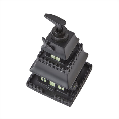 SKL Home Halloween Haunted House Glow-in-The-Dark Soap Dispenser, Black
