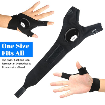 LED Flashlight Gloves, Gifts for Men Dad Him Boyfriend Husband, Cool Gadget Hands-Free Lights for Camping Fishing Repairing, Fathers Day Christmas Birthday Gift 🍁 All In One Marketplace Canada