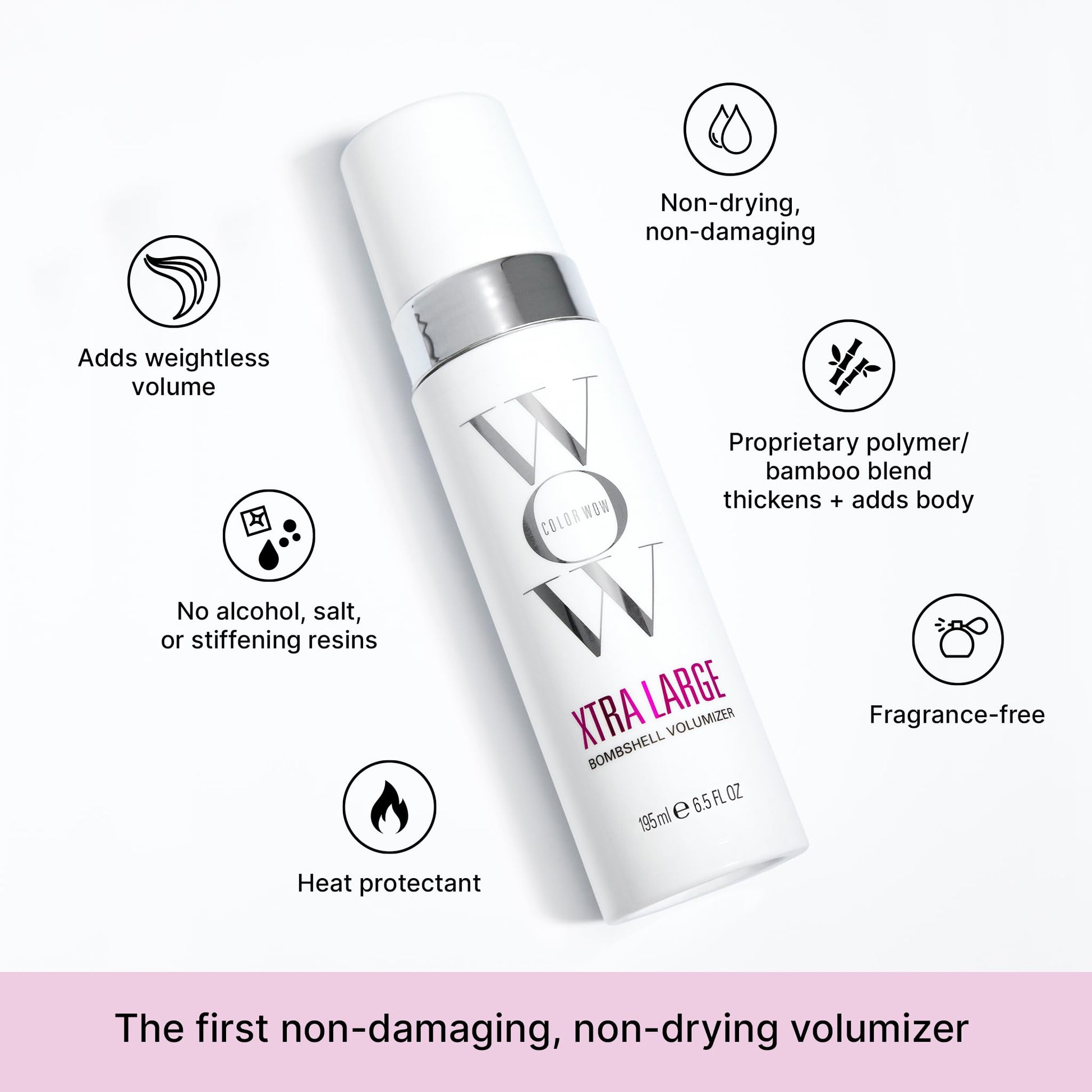 COLOR WOW Xtra Large Bombshell Volumizer – New Alcohol-Free Technology for Lasting Volume and Thickness - Available at All In One Marketplace Canada