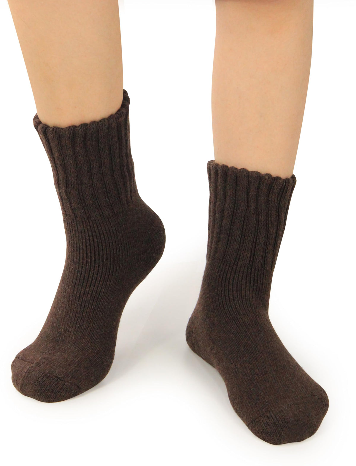 BenSorts Women Boots Socks Warm Thick Cozy Winter Crew Gifts Brown Beige 🍁 All In One Marketplace Canada