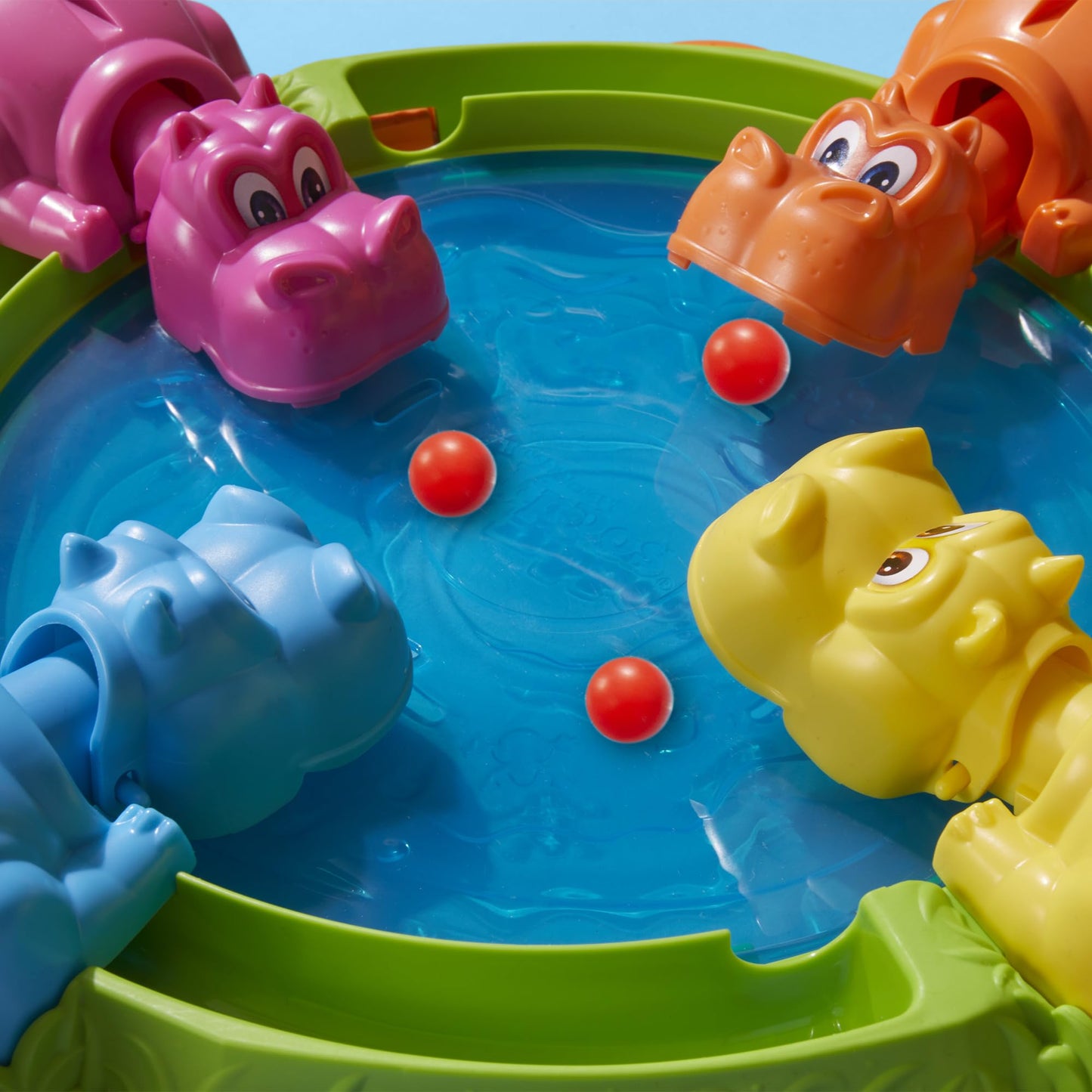 Hungry Hungry Hippos Game for Preschoolers | with Instant Marble Relaunch, Easy Set-Up & Storage| Ages 4 and Up | for 2 to 4 Players | Kids Games (English & French) Hasbro