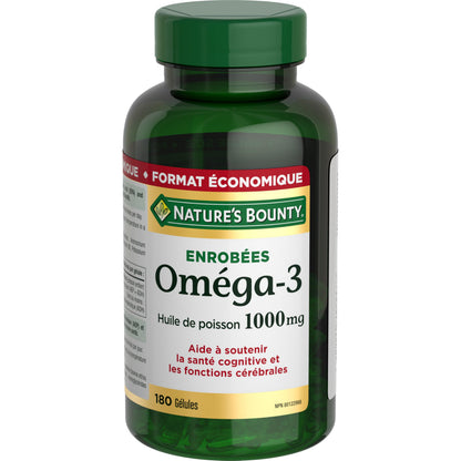NATURE'S BOUNTY Omega-3 Fish Oil, 1000 mg, Softgels, 262.1 g Nature's Bounty