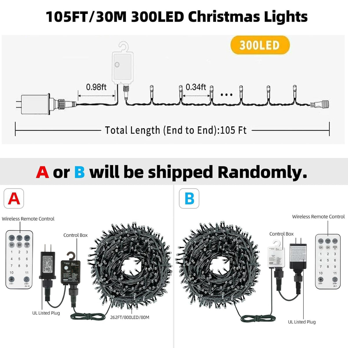 Tcamp Color Changing Christmas Lights 105FT 300 LED Christmas Tree Lights 🍁 All In One Marketplace Canada