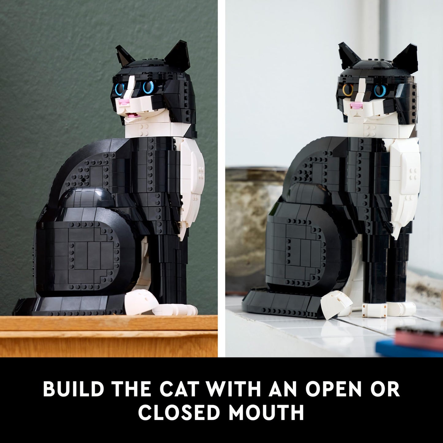 LEGO Ideas Tuxedo Cat - Building Sets for Adults, Ages 18+ - DIY Crafts Kit for Home Decor, Living Room or Bedroom - Gift for Animal Lovers - 21349 🍁 All In One Marketplace Canada