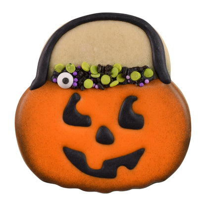 Ensemble de 3 emporte-pièces Halloween R&M en acier inoxydable – Inclut un fantôme, un seau à citrouille et un bonbon maïs