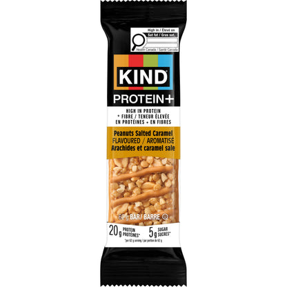 KIND PROTEIN+ Peanuts Salted Caramel Flavoured, 62 g, 12 Count