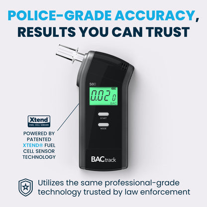 BACtrack S80 Breathalyzer | Professional-Grade Accuracy