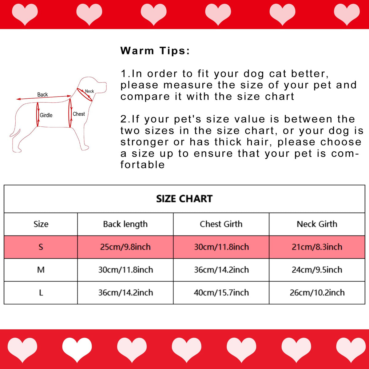 Dxhycc Dog Knitted Sweater Dog Heart Sweater Puppy Sweater Warm Soft Pet Holiday Clothes for Small Cats and Dogs (Red, S) 🍁 All In One Marketplace Canada