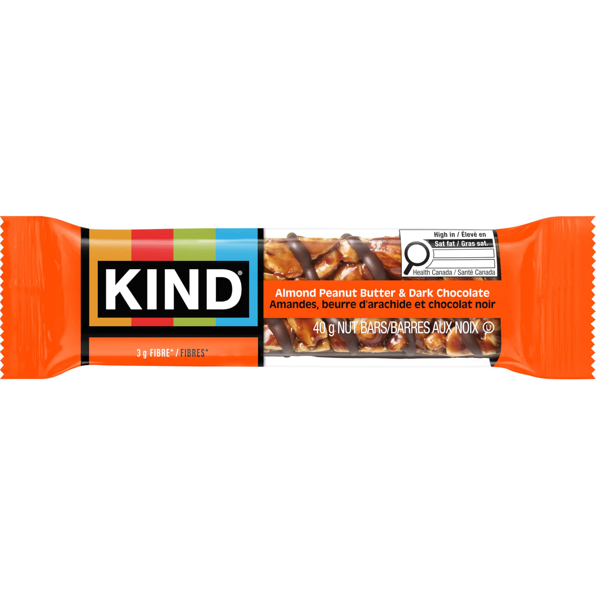 KIND Healthy Snacks Bars, Almond Peanut Butter & Dark Chocolate, Gluten Free, 7g Protein, 12 Count