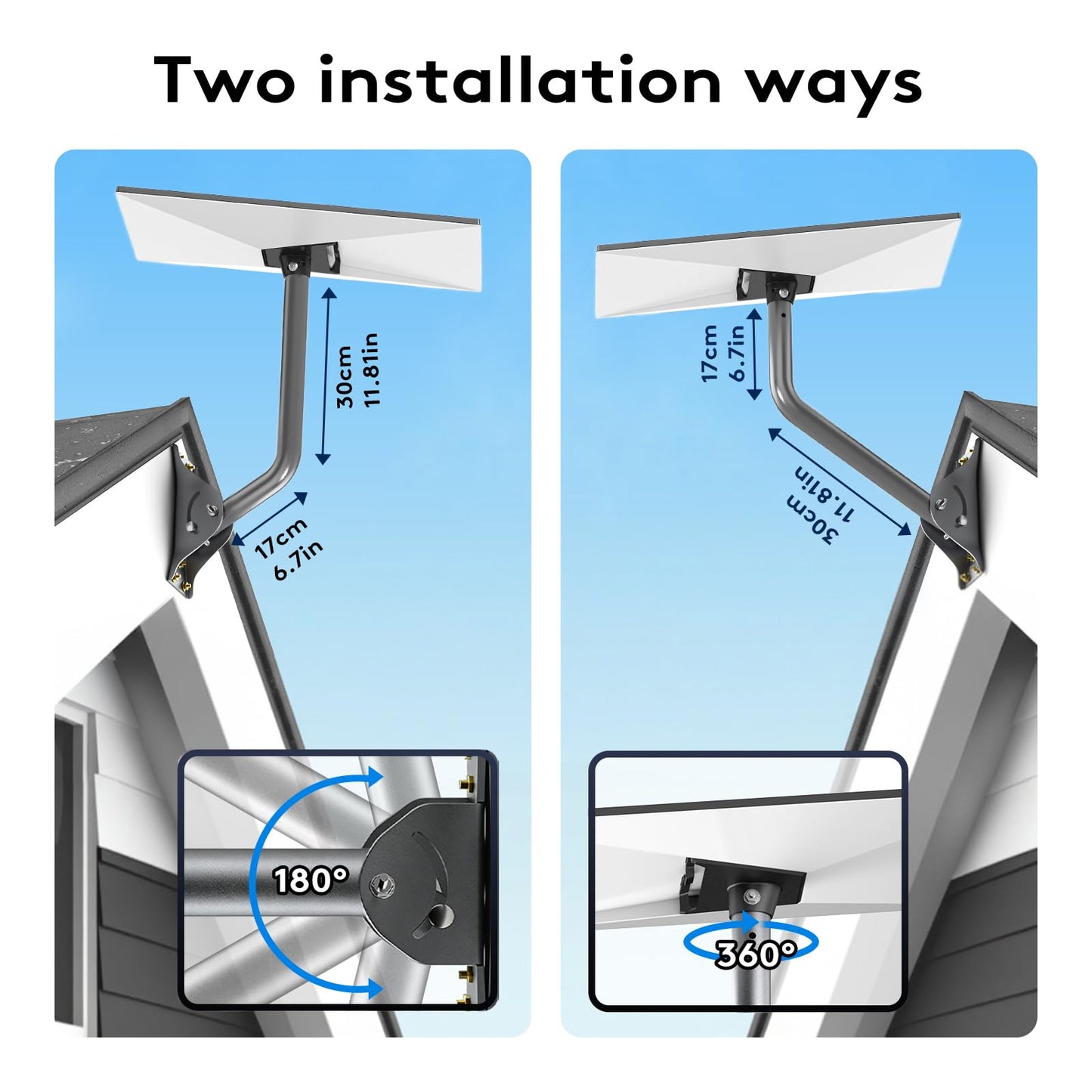 Compatible with Starlink Gen 3/4/4X All-in-One Mount Kit: Heavy-Duty Outdoor Dish & Indoor Router Mount, Short Wall, Roof, and Pole Mount Compatible, Sturdy Accessories for Full Setup - Available at All In One Marketplace Canada