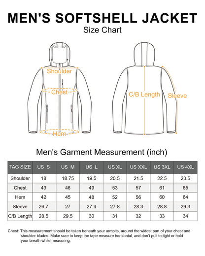 Outdoor Ventures Men's Softshell Jacket Waterproof Fleece Rain Shell Coat 🍁 All In One Marketplace Canada