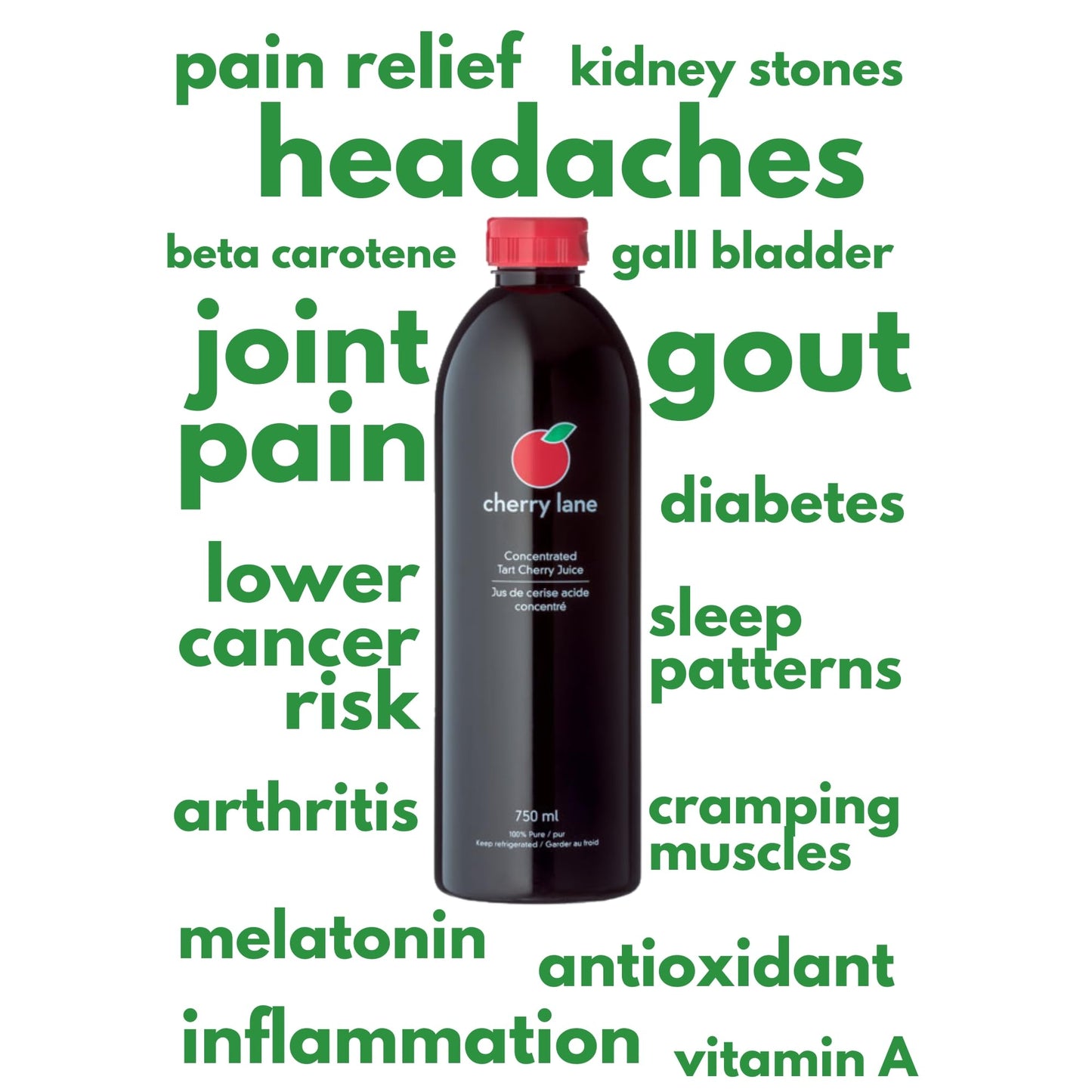Cherry Lane Tart Cherry Juice Concentrate - 750mL - Ontario-Grown
