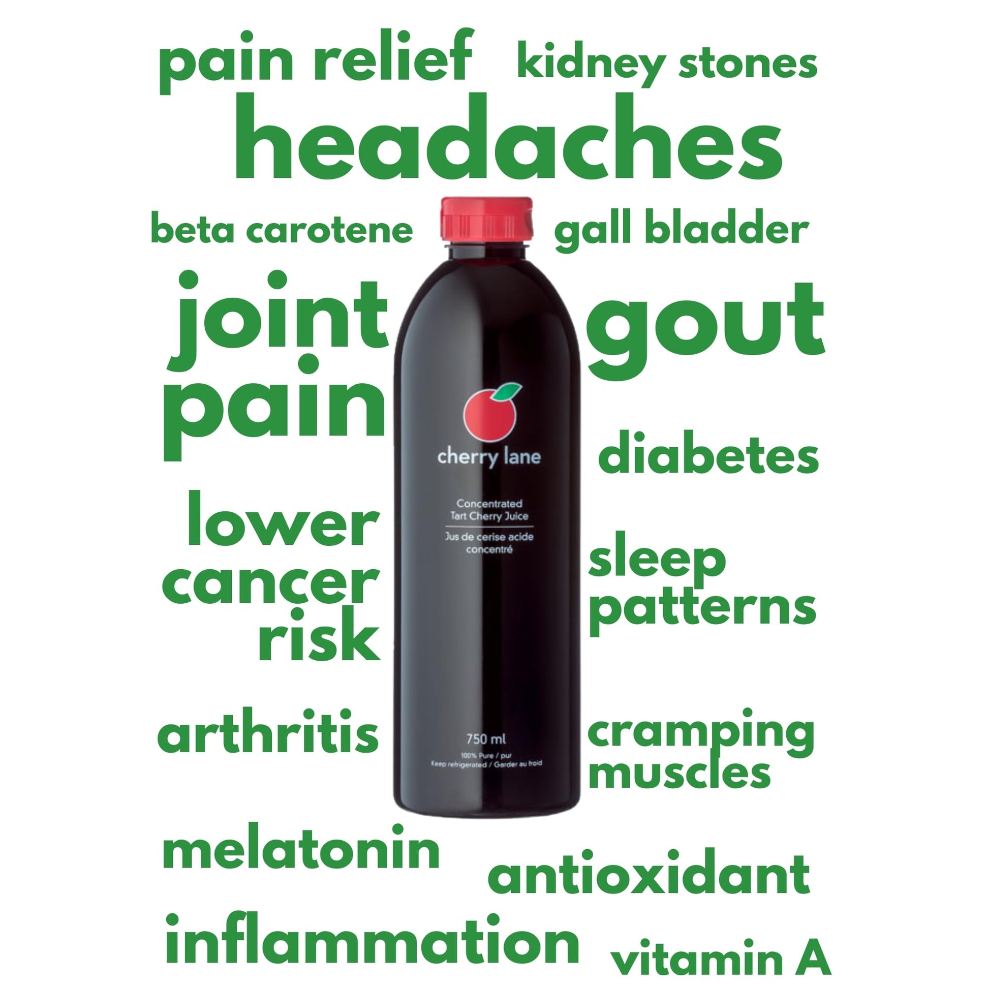 Cherry Lane Tart Cherry Juice Concentrate - 750mL - Ontario-Grown