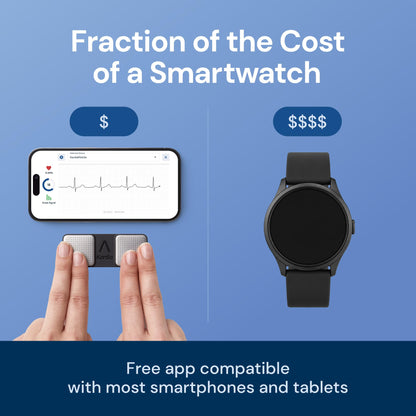 KardiaMobile 1-Lead ECG Monitor, Health Canada Licensed Heart Monitor, Detects Normal Sinus Rhythm, AFib & Arrhythmias, Results in 30 Seconds