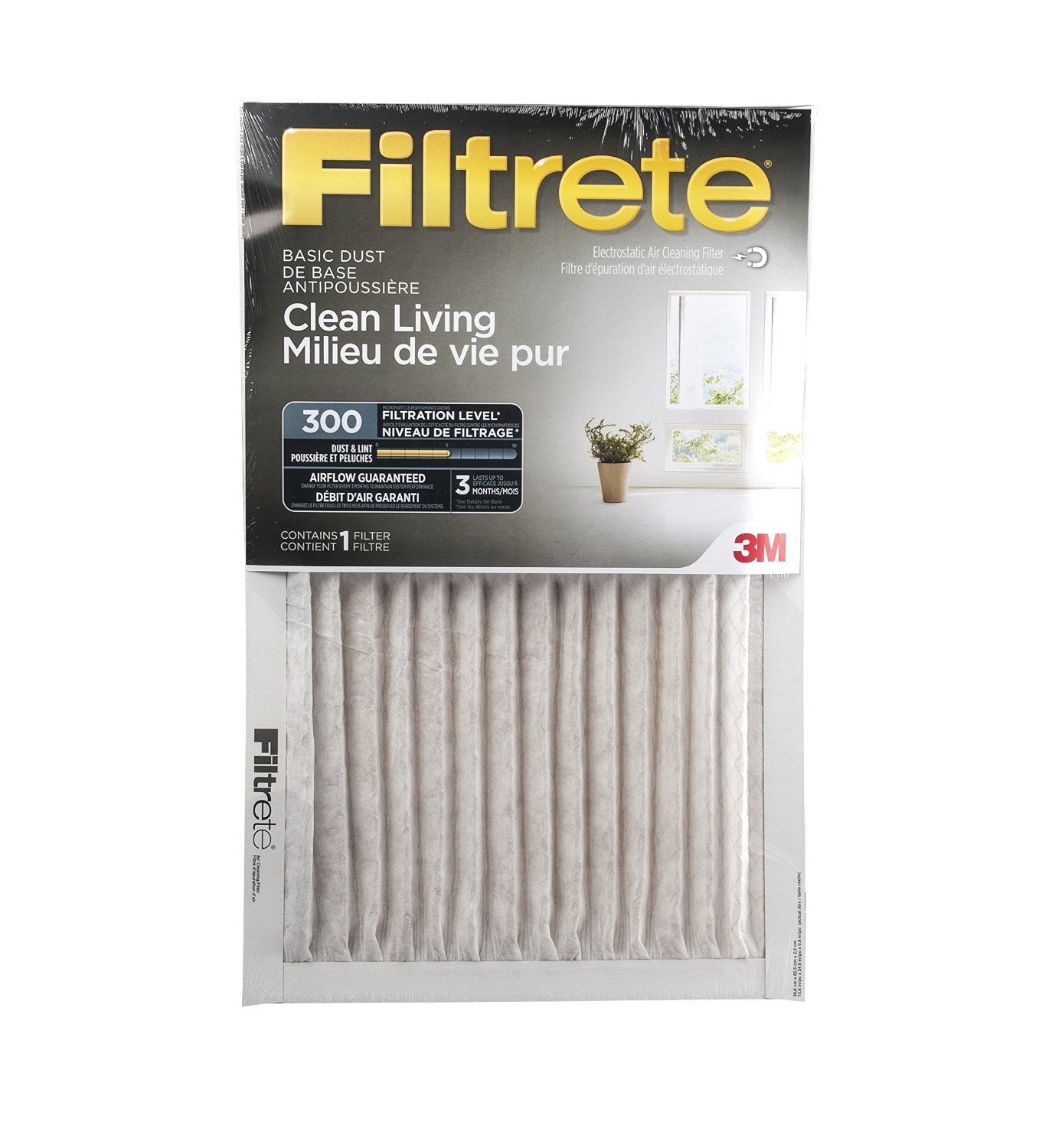Filtrete 16x20x1 Furnace Filter, MPR 300, MERV 5, Clean Living Basic Dust 3-Month Pleated 1-Inch Air Filters, 6 Filters 🍁 All In One Marketplace Canada
