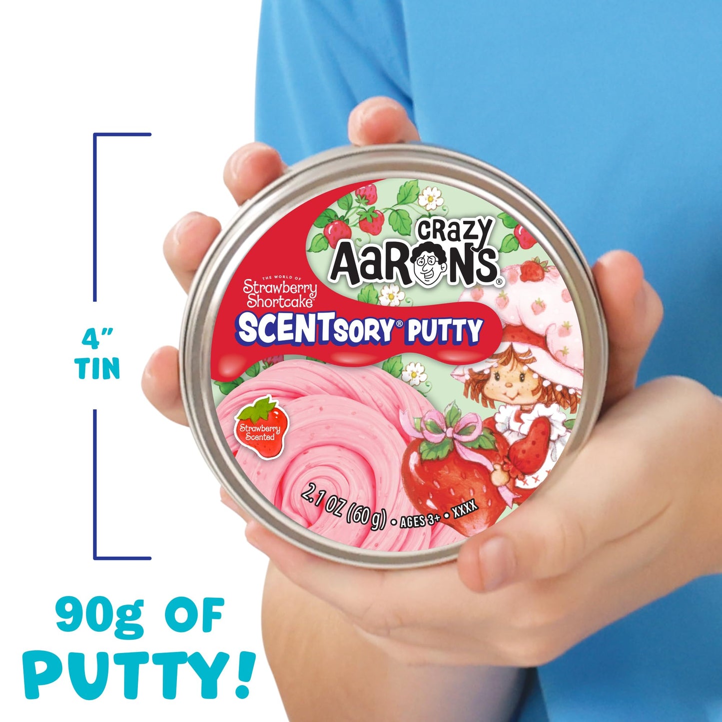Crazy Aaron's Strawberry Shortcake™ SCENTsory® Putty - Made in USA Crazy Aaron's