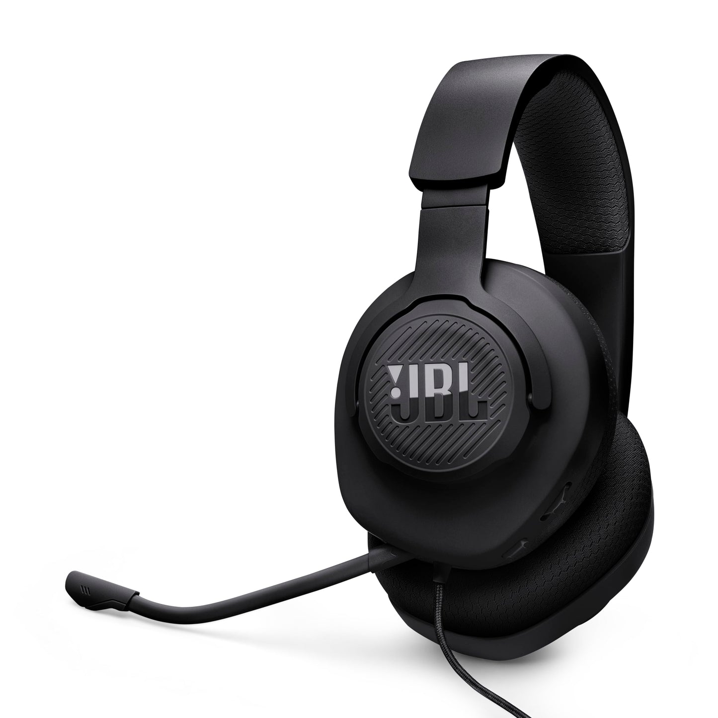 JBL Quantum 100M2 - Wired Over-Ear Gaming Headset with omnidirectional, Detachable mic with Mute Option and Fabric-Covered Memory Foam Ear Cushions, Compatible with All Platforms (Black) - Available at All In One Marketplace Canada