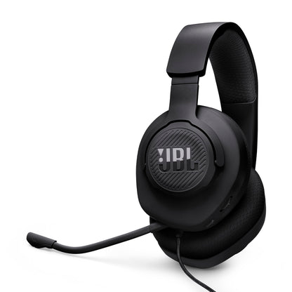 JBL Quantum 100M2 - Wired Over-Ear Gaming Headset with omnidirectional, Detachable mic with Mute Option and Fabric-Covered Memory Foam Ear Cushions, Compatible with All Platforms (Black) - Available at All In One Marketplace Canada
